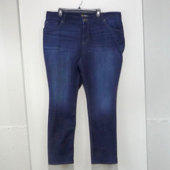 LEE JEANS SIZE 22W LONG STRAIGHT LEG STRETCH - Picture 2 of 9